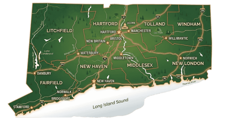 Connecticut Service Area Map